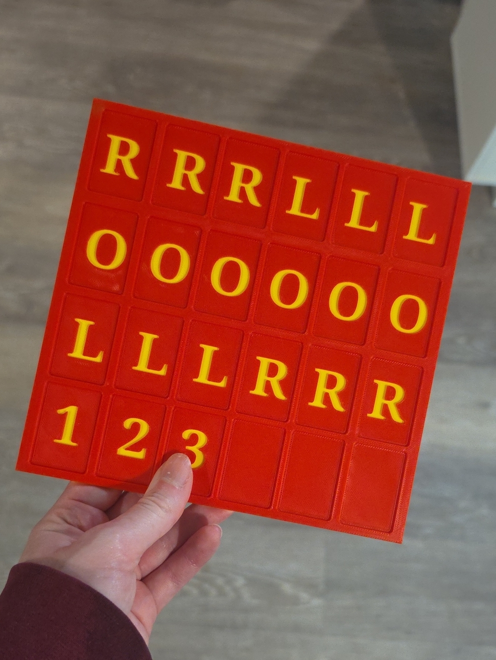Mahjong Solo Practice Board Red & Yellow